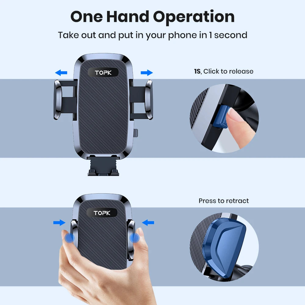 Universal Gravity Car Phone Holder - for All Smartphones