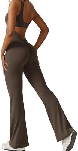 Sleeveless Flare Jumpsuit – Sculpting Yoga Fit