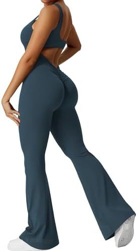 Sleeveless Flare Jumpsuit – Sculpting Yoga Fit