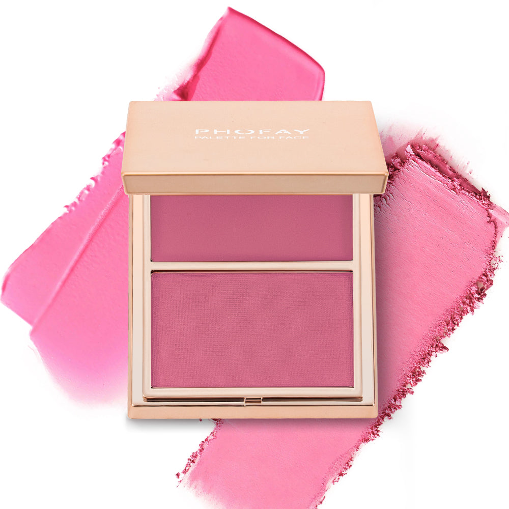 Cream & Powder Blush Duo – Buildable Long-Lasting Color