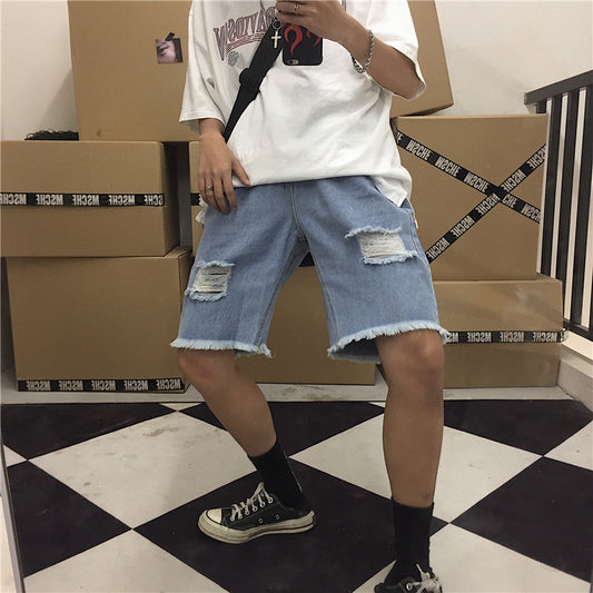 Ripped Denim Jeans – Trendy Distressed Street Style