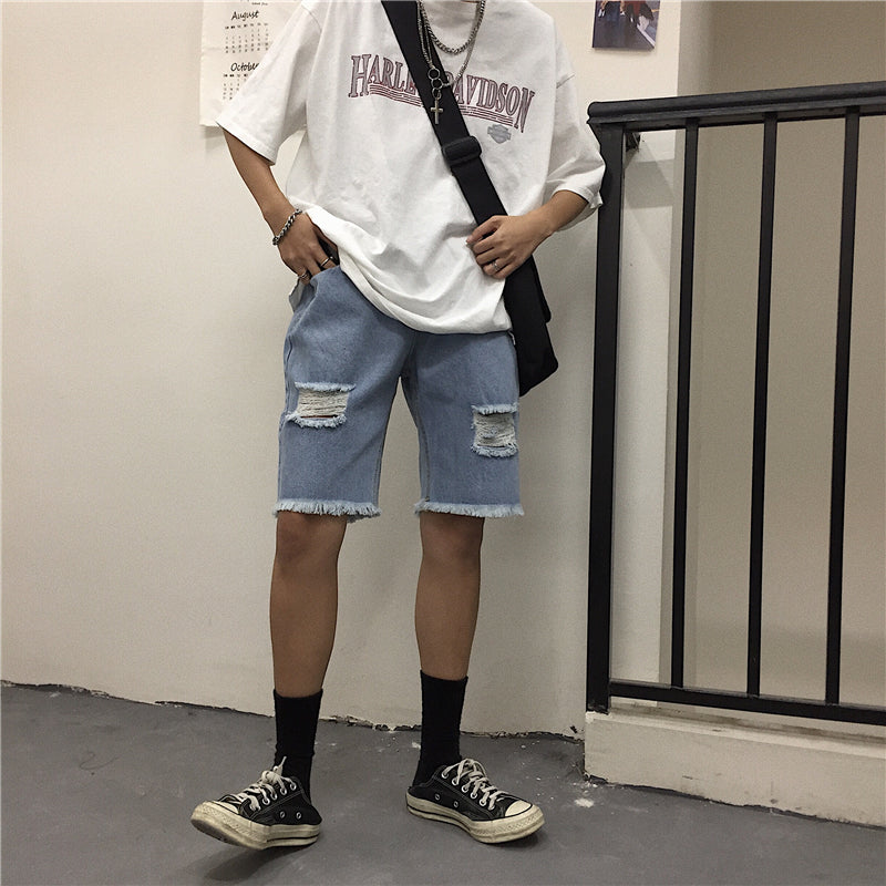 Ripped Denim Jeans – Trendy Distressed Street Style