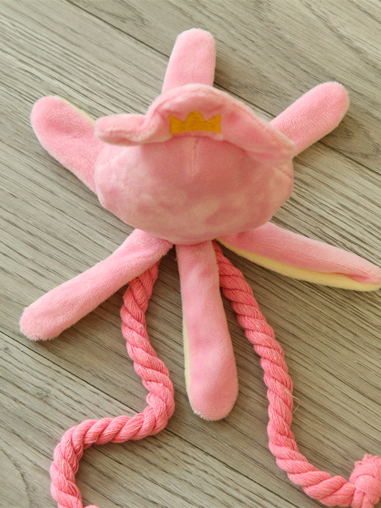 Octopus Plush Dog Toy – Rope Chew & Interactive Play