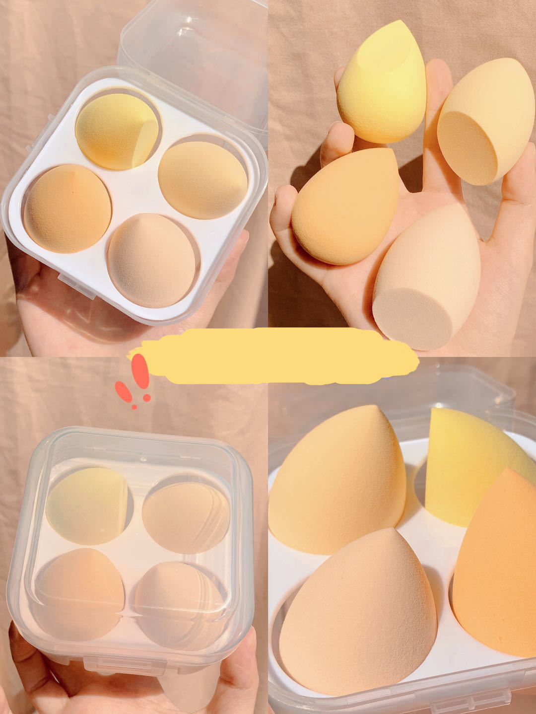 Makeup Sponge Storage Case – Travel Organizer Box