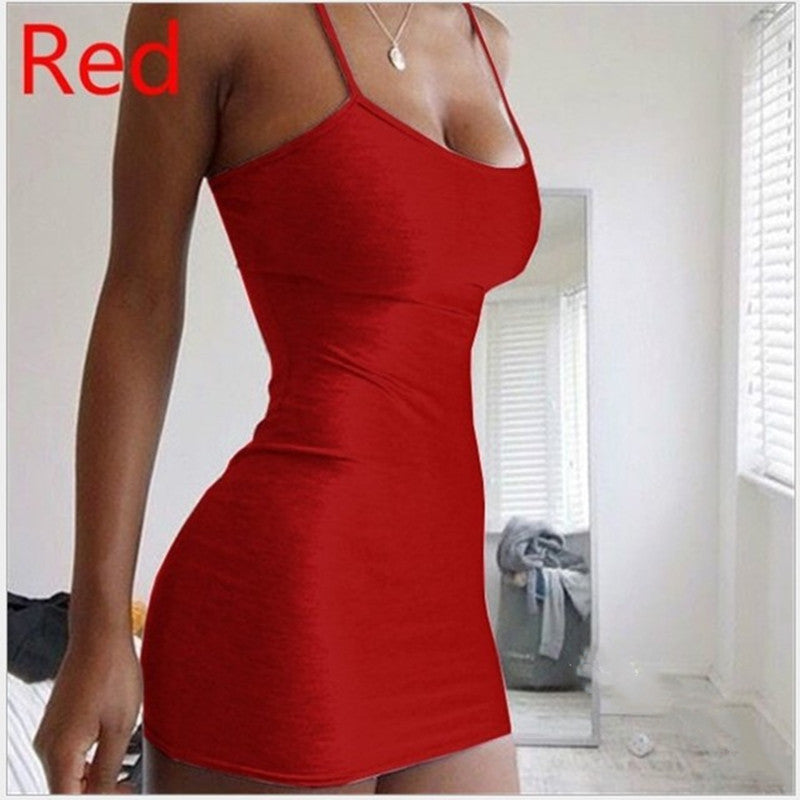Halter Bodycon Mini Dress – Sleek Solid Color Style