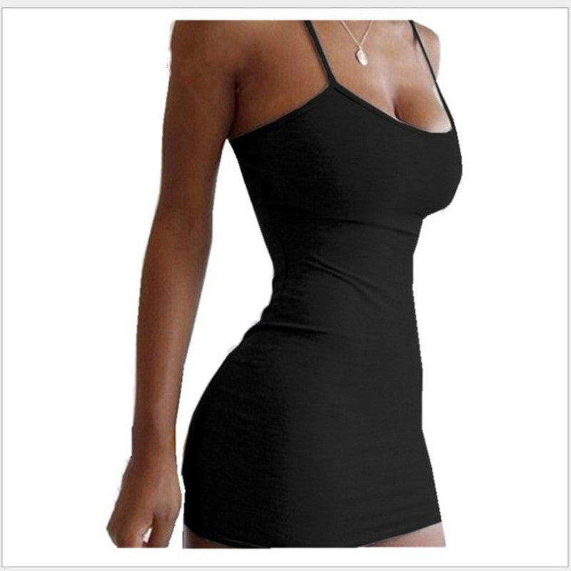 Halter Bodycon Mini Dress – Sleek Solid Color Style