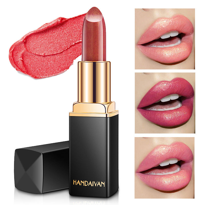 Metallic Color-Changing Lipstick – Pearlescent Shine