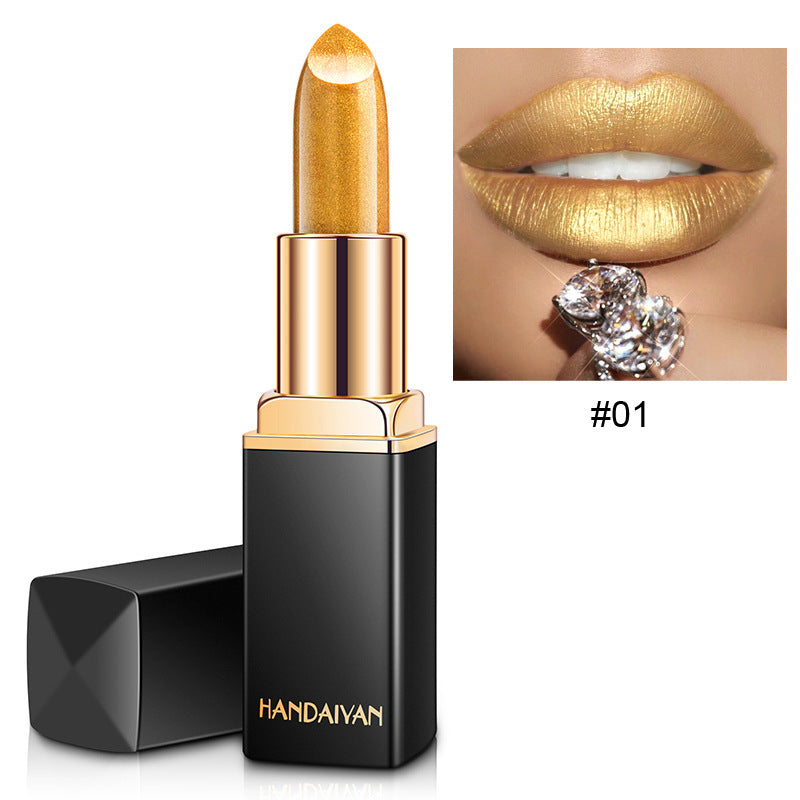 Metallic Color-Changing Lipstick – Pearlescent Shine