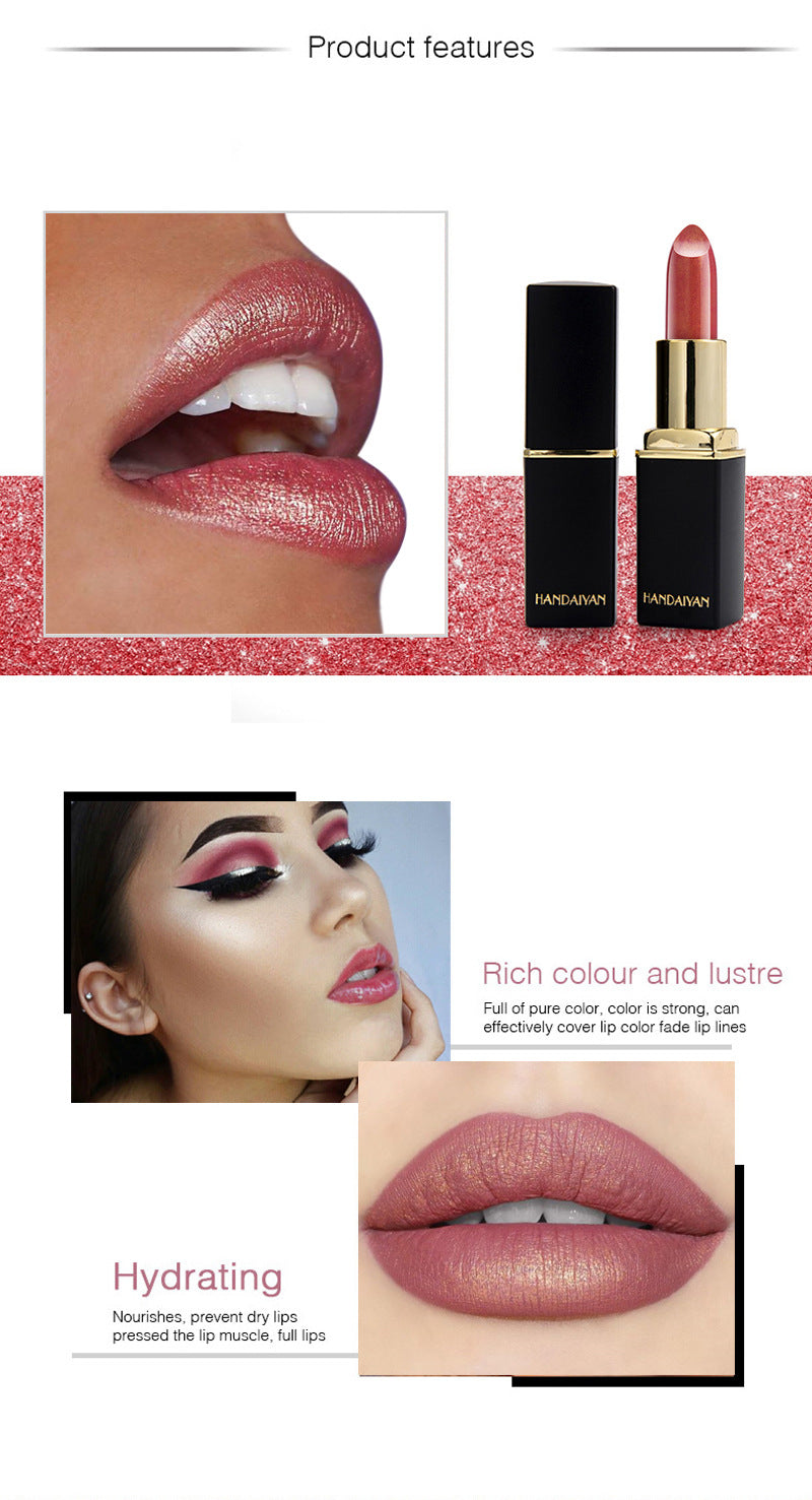 Metallic Color-Changing Lipstick – Pearlescent Shine