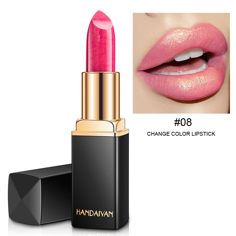 Metallic Color-Changing Lipstick – Pearlescent Shine