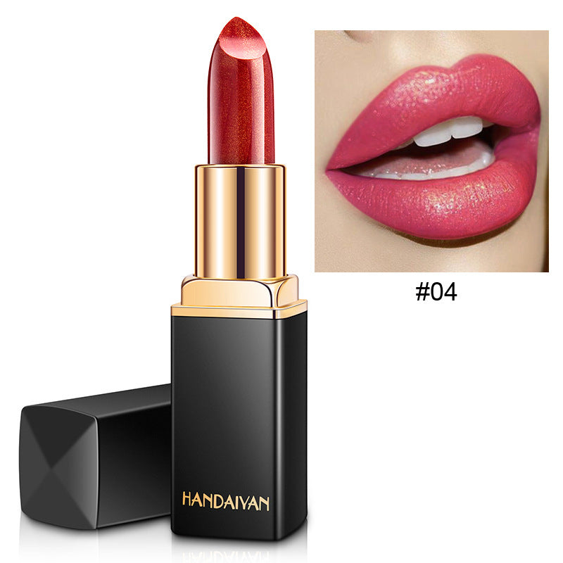 Metallic Color-Changing Lipstick – Pearlescent Shine
