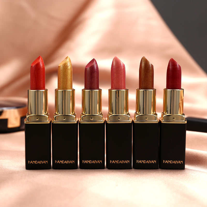 Metallic Color-Changing Lipstick – Pearlescent Shine