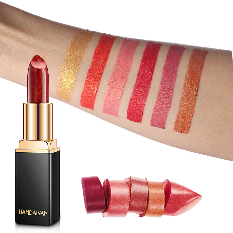 Metallic Color-Changing Lipstick – Pearlescent Shine