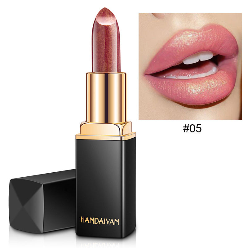 Metallic Color-Changing Lipstick – Pearlescent Shine