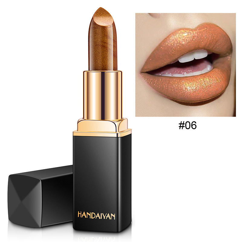 Metallic Color-Changing Lipstick – Pearlescent Shine
