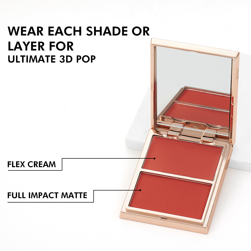 Cream & Powder Blush Duo – Buildable Long-Lasting Color