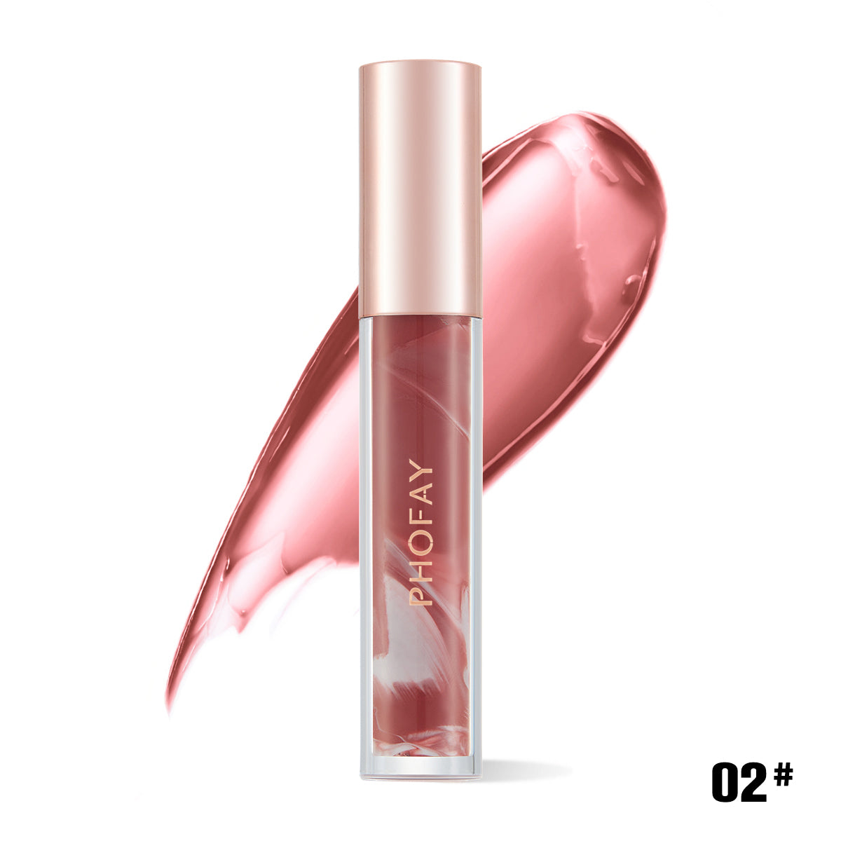 Rose Hydrating Lip Gloss – High Shine Smooth Finish
