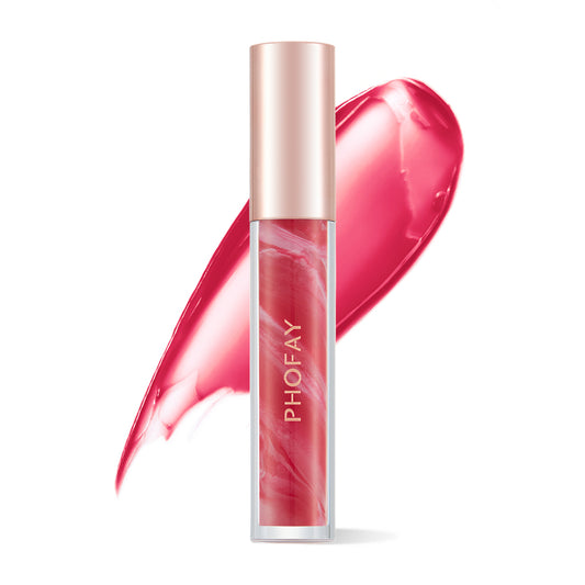 Rose Hydrating Lip Gloss – High Shine Smooth Finish