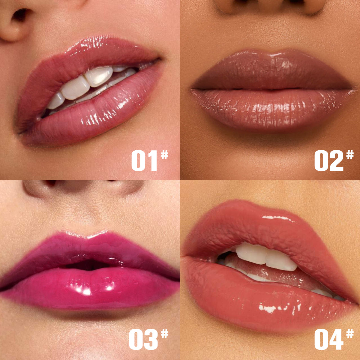 Rose Hydrating Lip Gloss – High Shine Smooth Finish