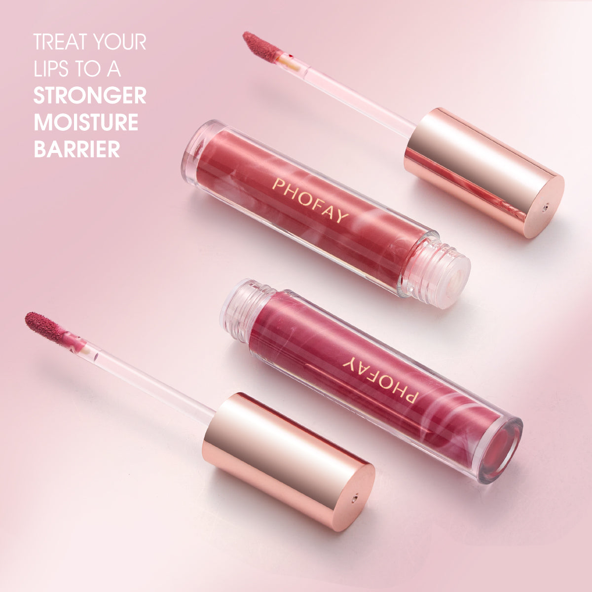 Rose Hydrating Lip Gloss – High Shine Smooth Finish