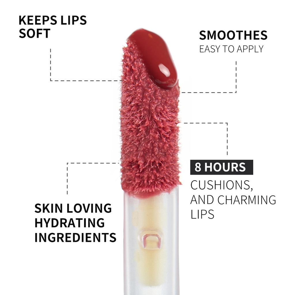 Rose Hydrating Lip Gloss – High Shine Smooth Finish