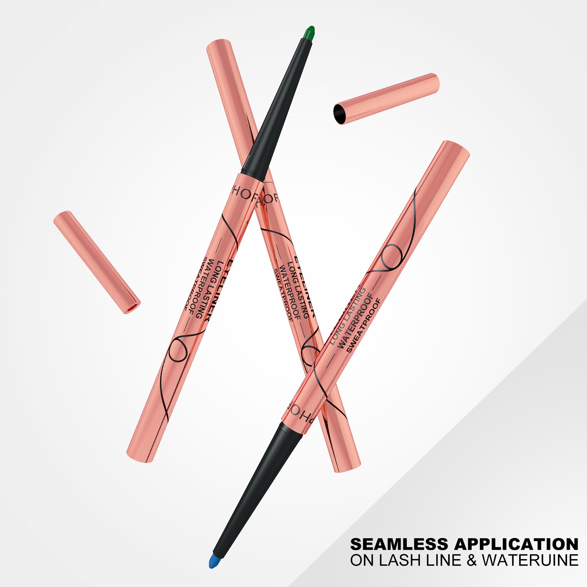 Waterproof Eyeliner Set – Vibrant Multi-Color Precision / PHOFAY