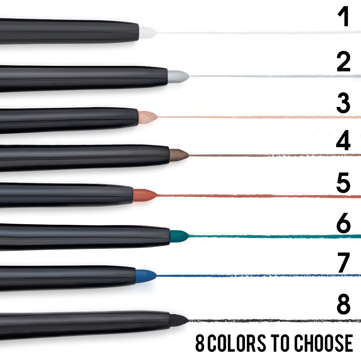 Waterproof Eyeliner Set – Vibrant Multi-Color Precision / PHOFAY