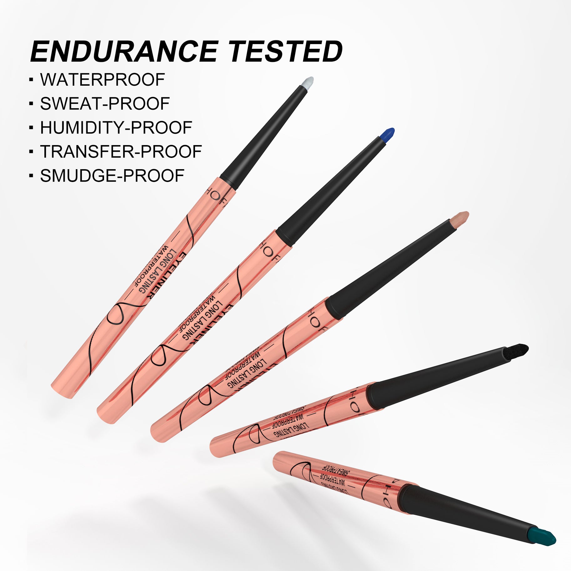 Waterproof Eyeliner Set – Vibrant Multi-Color Precision / PHOFAY