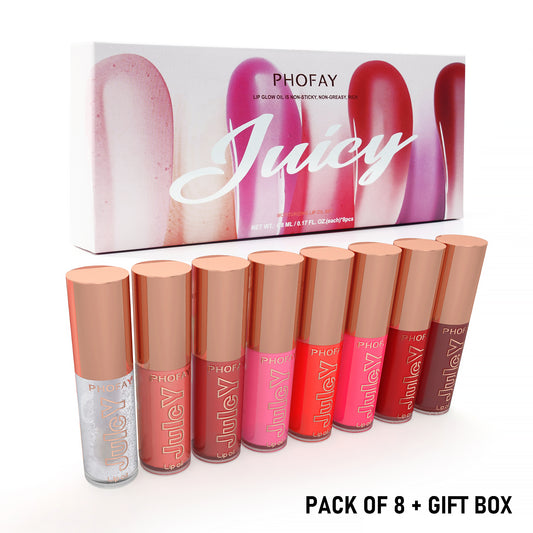 Juicy Lip Oil Set – Hydrating High Shine Collection / PHOFAY