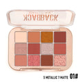 12-Color Eyeshadow Palette – Highly Pigmented Shades