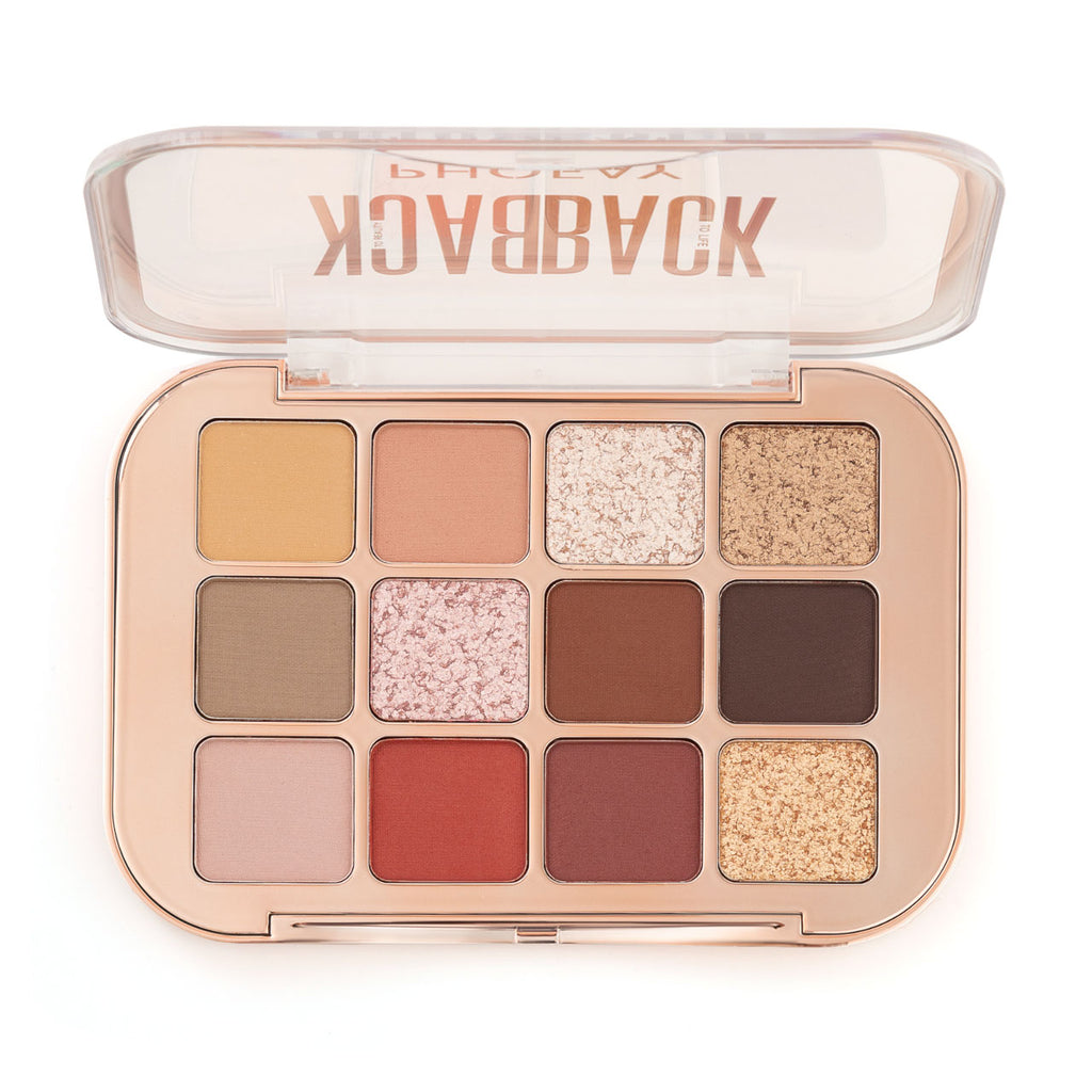 12-Color Eyeshadow Palette – Highly Pigmented Shades
