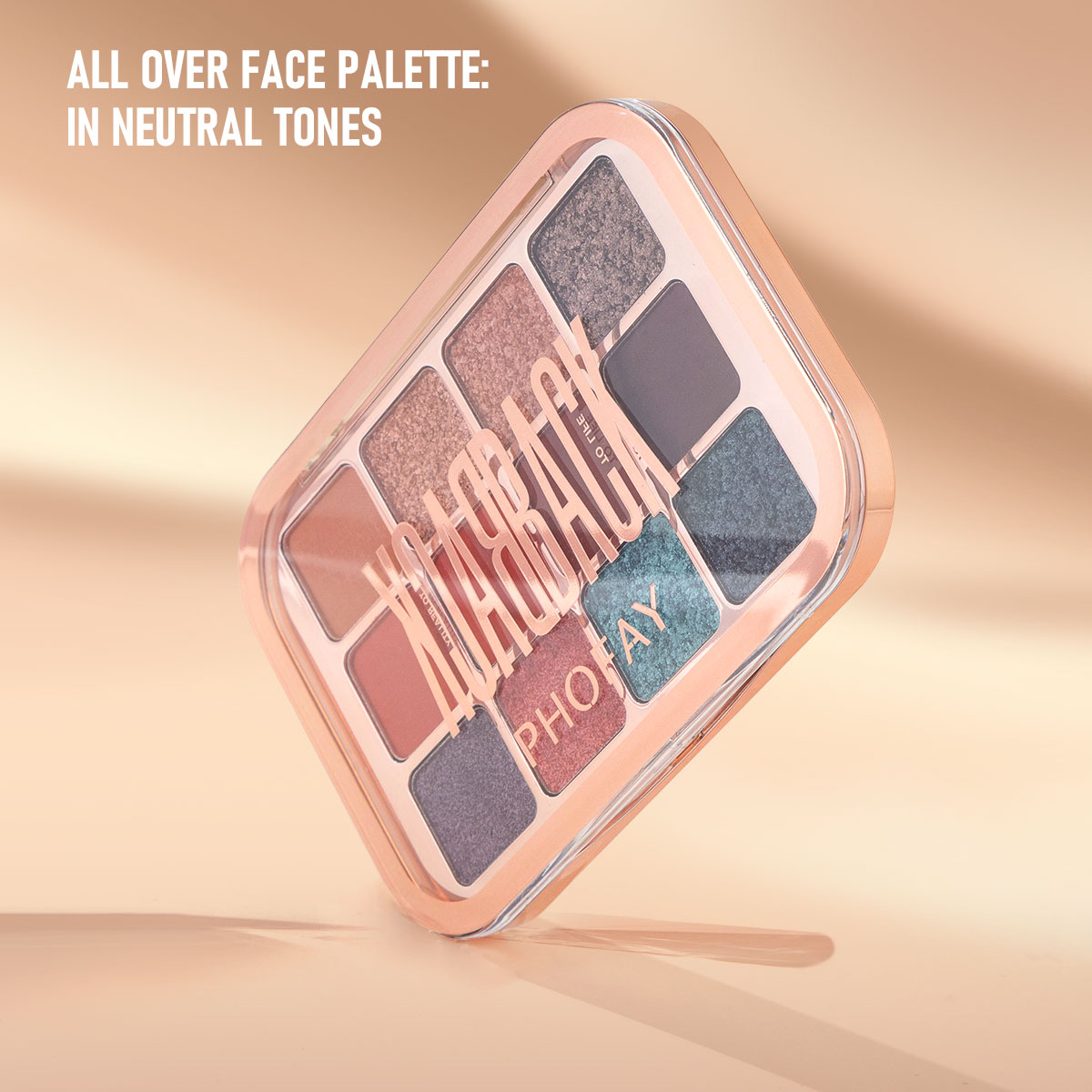12-Color Eyeshadow Palette – Highly Pigmented Shades