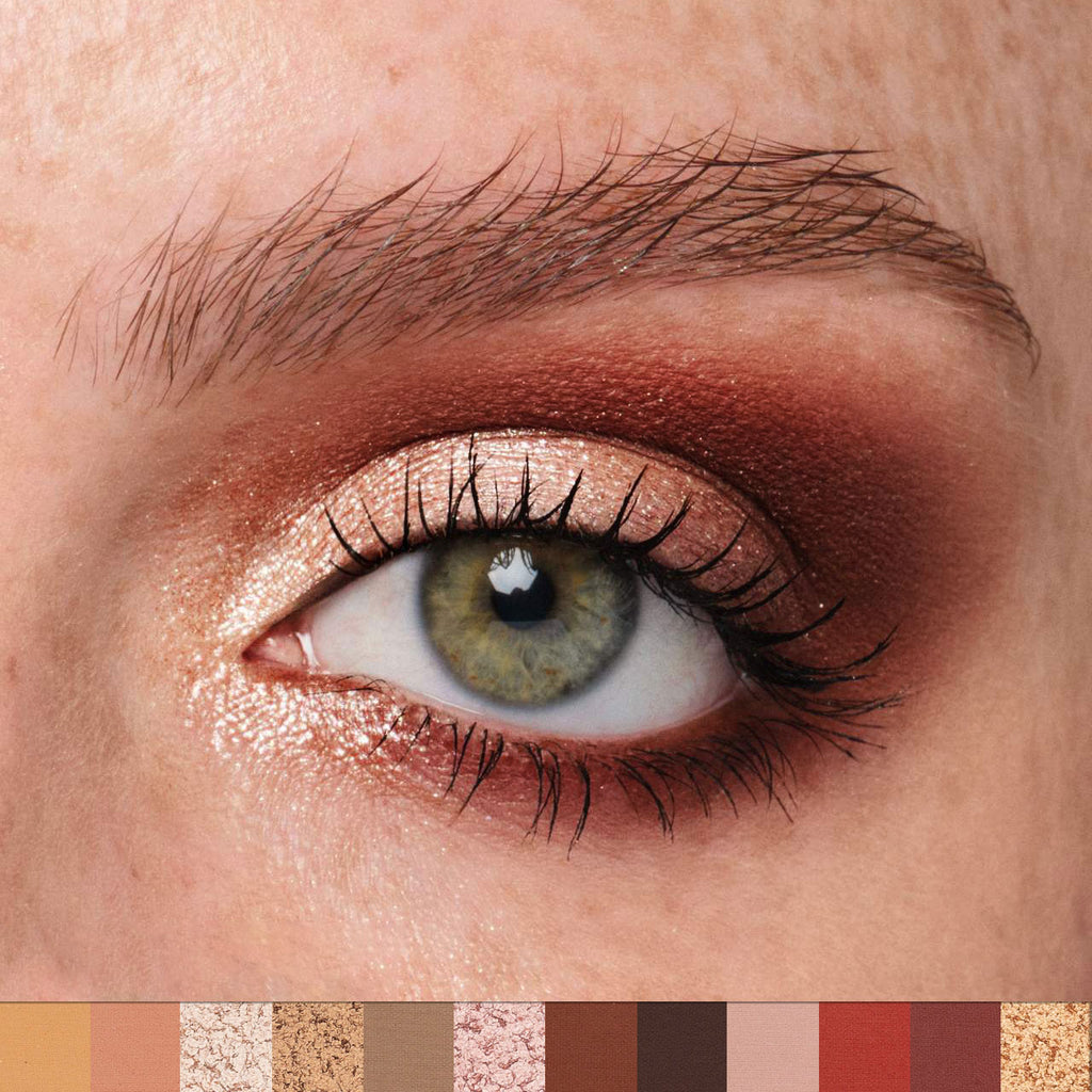 12-Color Eyeshadow Palette – Highly Pigmented Shades