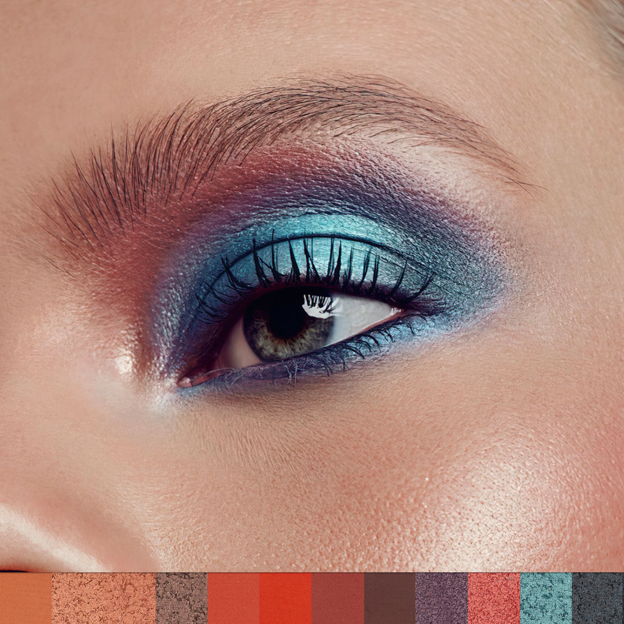 12-Color Eyeshadow Palette – Highly Pigmented Shades