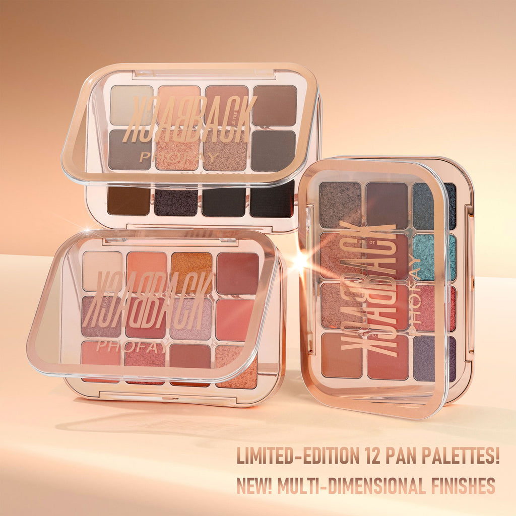 12-Color Eyeshadow Palette – Highly Pigmented Shades