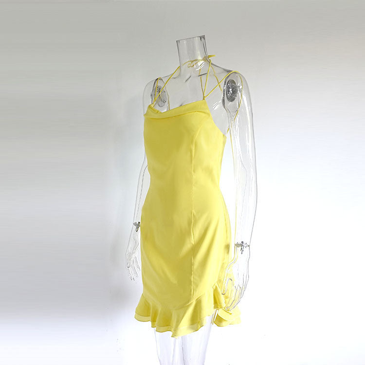 Backless Sling Dress – Sexy Minimalist Style