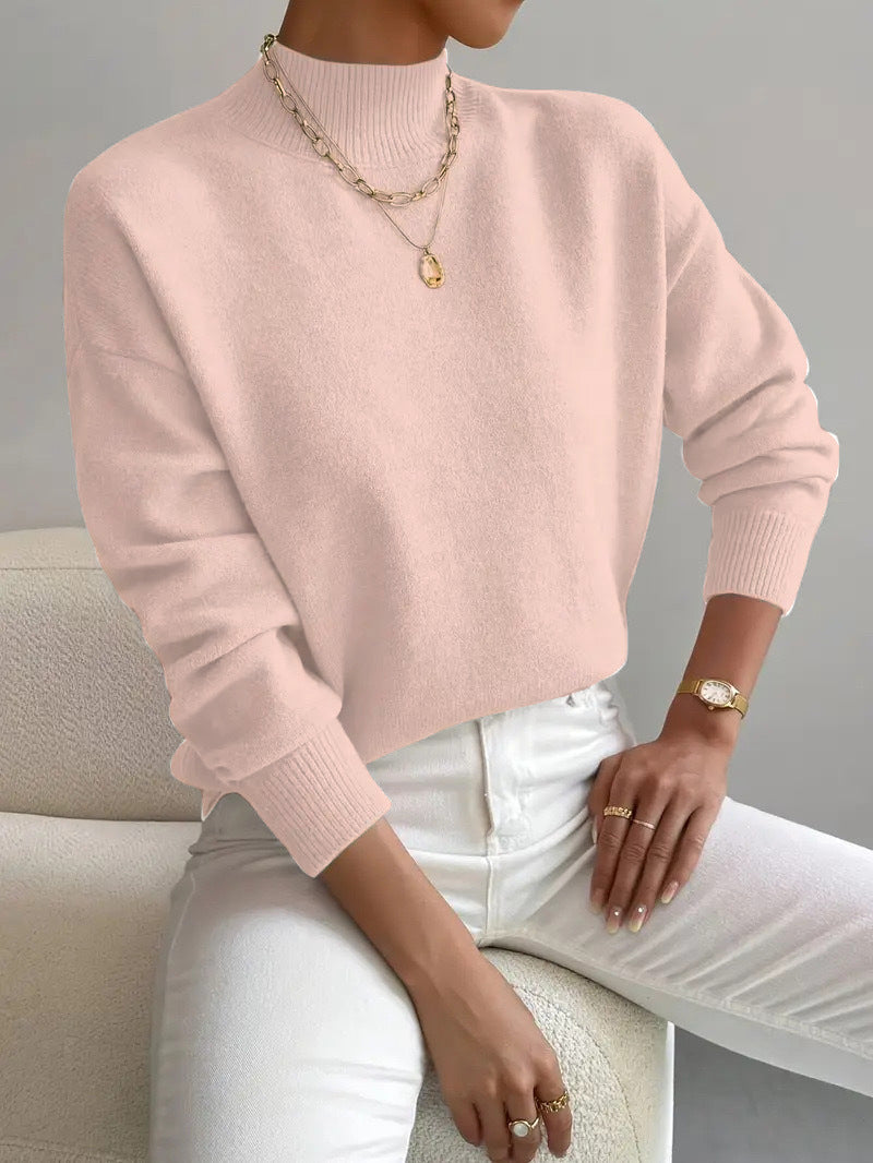 Oversized Striped Sweater – Cozy Long Sleeve Knit Top