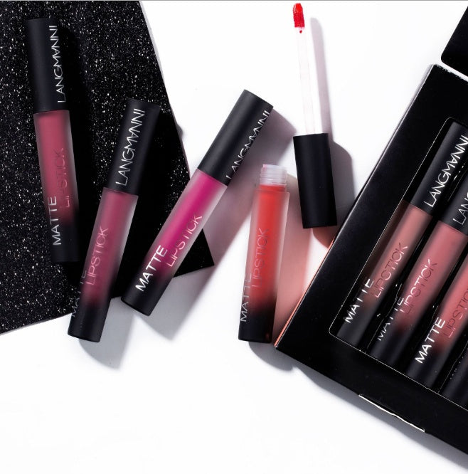Matte Lipstick Set – Waterproof Long-Lasting Velvet Finish