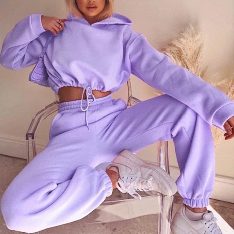 Women’s 2-Piece Tracksuit – Long Sleeve Hoodie Set
