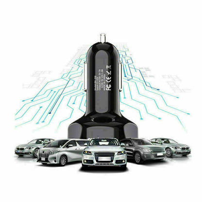 Mini 4-Port Car Charger – 45W Fast Charge for All Devices