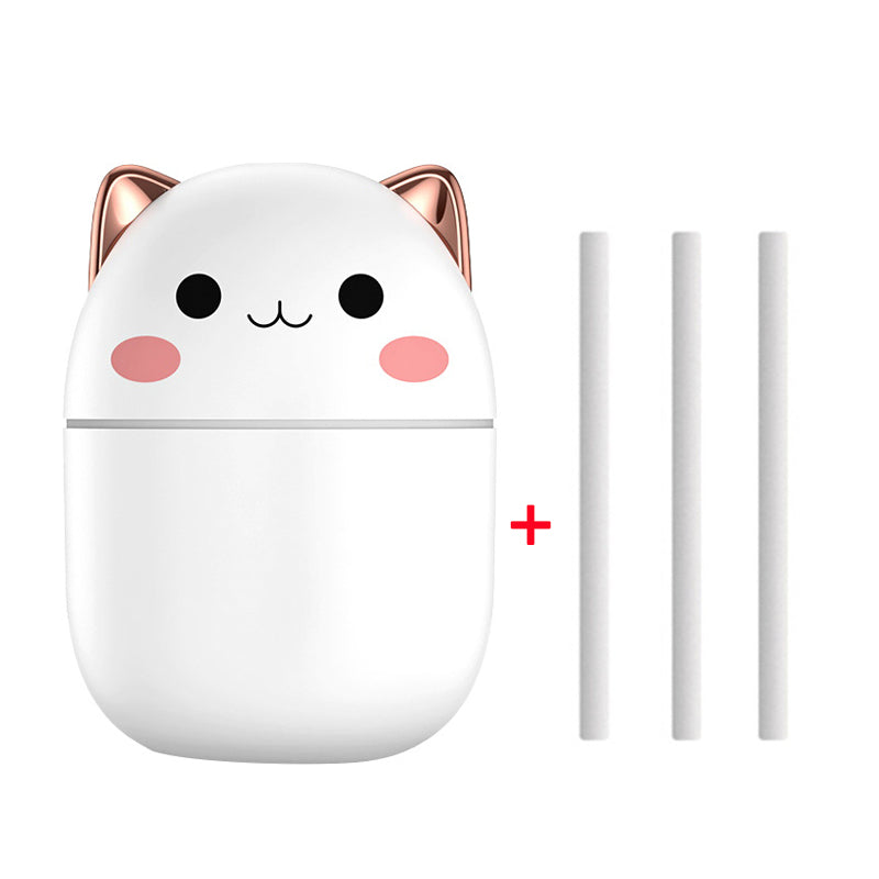 Cute Cat USB Humidifier – Silent Cool Mist Diffuser