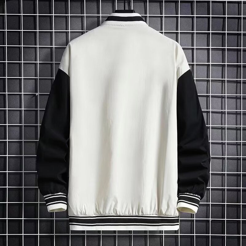 Varsity Jacket – Letter & Number Print Street Style