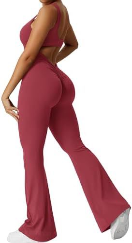 Sleeveless Flare Jumpsuit – Sculpting Yoga Fit