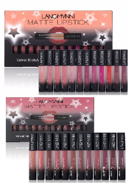 Matte Lipstick Set – Waterproof Long-Lasting Velvet Finish