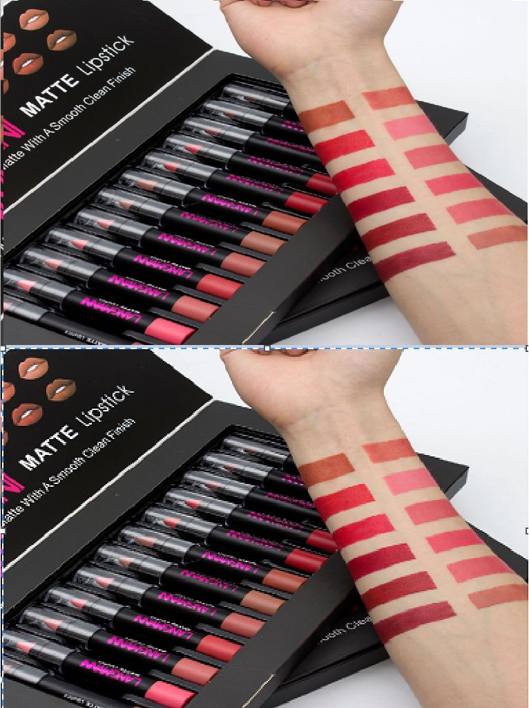 Matte Lipstick Set – Waterproof Long-Lasting Velvet Finish