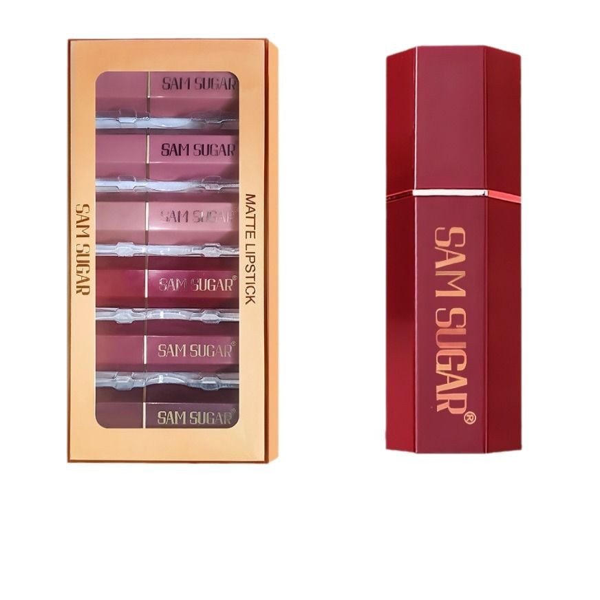 6-Piece Velvet Lipstick Set – Smooth & Long-Lasting