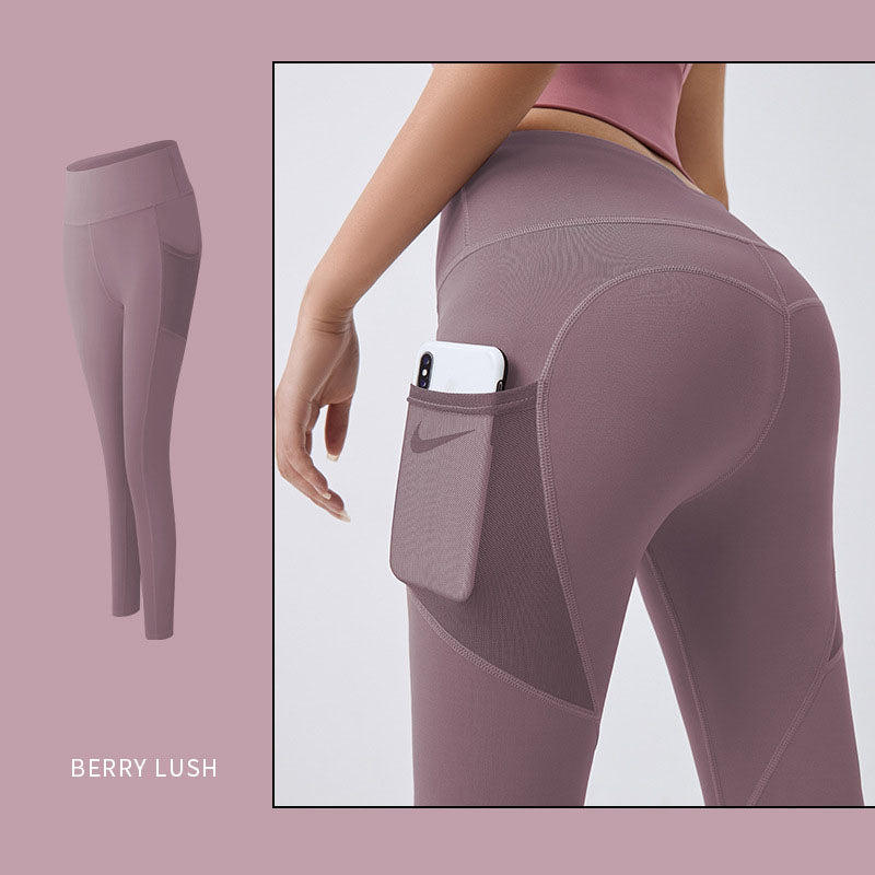 High Waist Leggings with Pockets – Tummy Control Fit