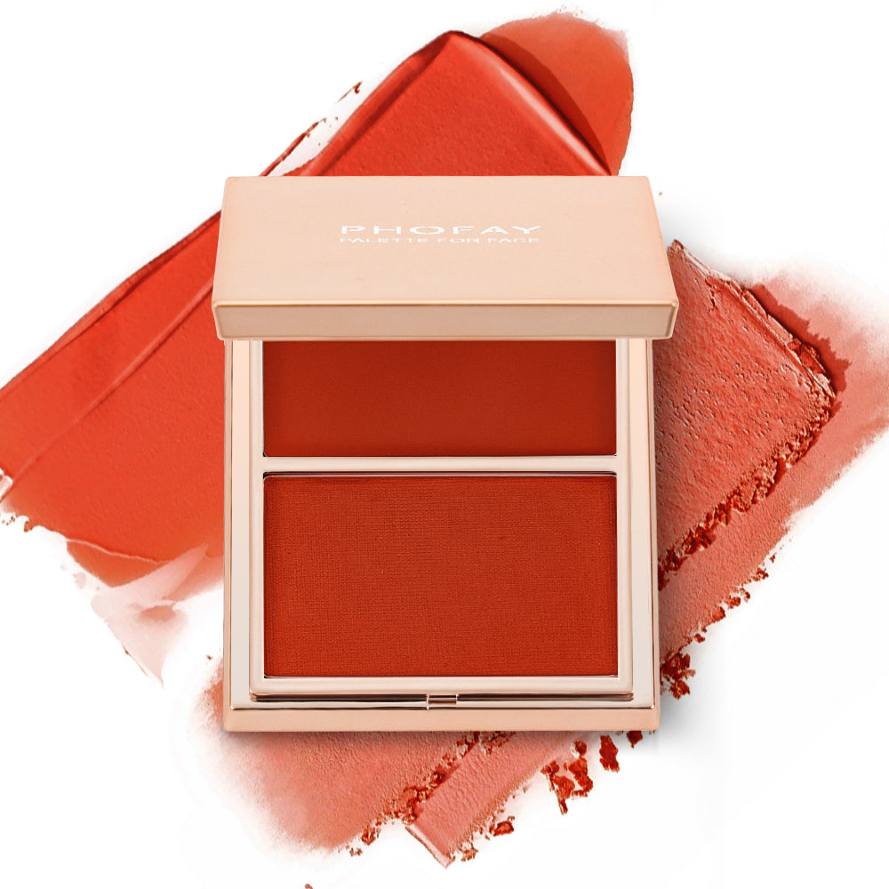Cream & Powder Blush Duo – Buildable Long-Lasting Color