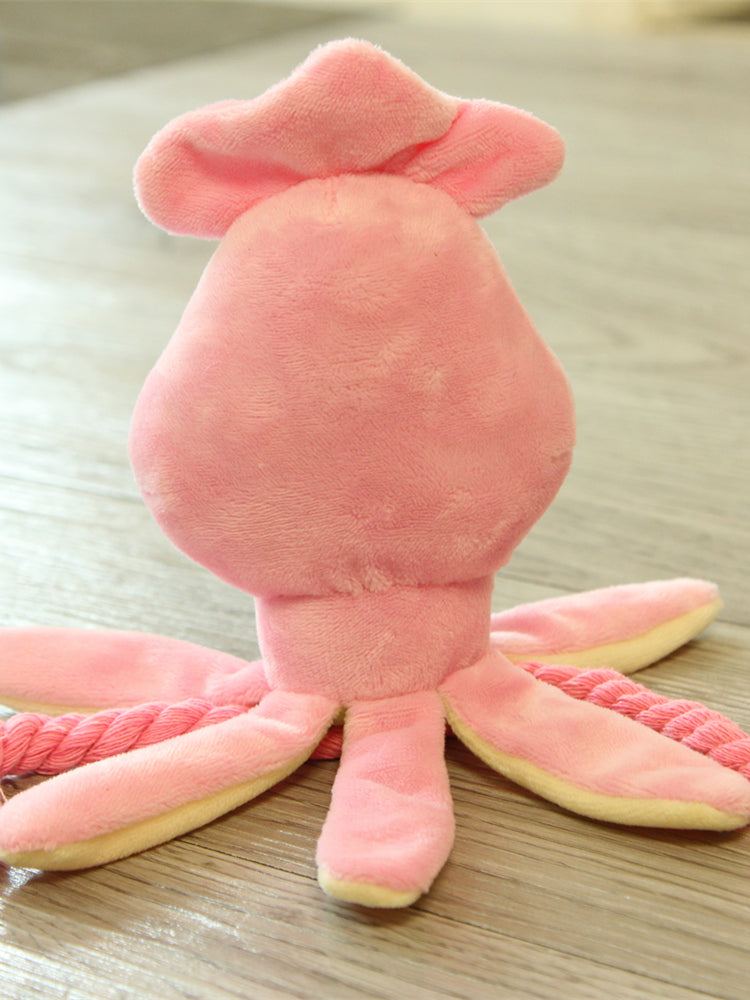 Octopus Plush Dog Toy – Rope Chew & Interactive Play