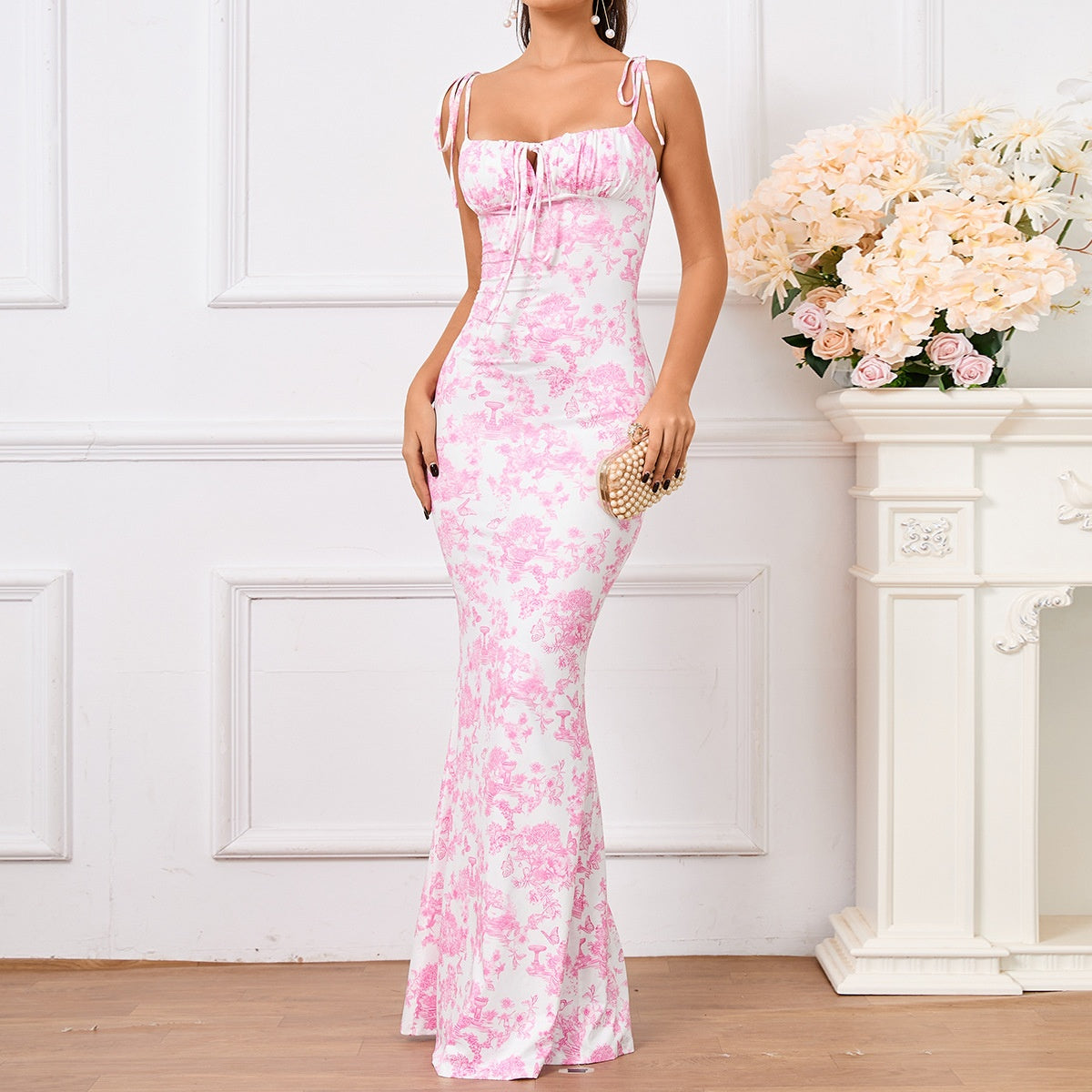 Floral Pleated Dress – Elegant Summer Style